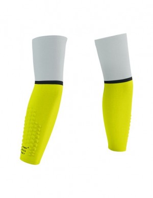 Compressport ArmForce Ultralight Accessoires Unisex Wit Geel | OZJTP-2678