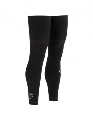 Compressport Full Legs Compression Leg Sleeves Recovery Socks Heren Zwart | XPDCY-0712