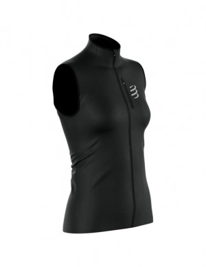 Compressport Hurricane Windproof Vest W Jassen Dames Zwart | GZHDN-8369