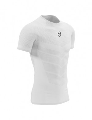 Compressport On/Off SS TShirt M T-shirts Heren Wit | MFUQW-0568