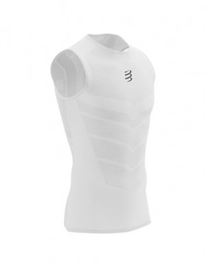 Compressport On/Off Tank Top M T-shirts Unisex Wit | WKGEZ-0654