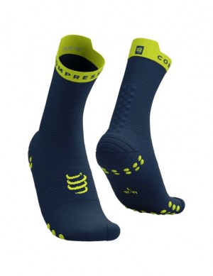 Compressport Pro Race Socks v4.0 Run High Loopsokken Heren Groen | FJCWI-9584