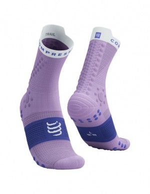 Compressport Pro Race Socks v4.0 Trail Loopsokken Heren Blauw | MSYNB-9870