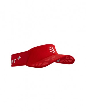 Compressport Spiderweb Ultralight Visor Caps Unisex Rood | KWNQP-0763