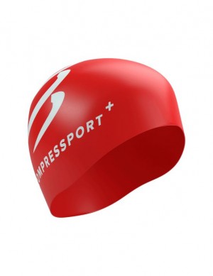 Compressport Swim Cap Accessoires Unisex Rood | UXYRP-9048