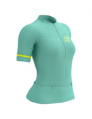 Compressport Trail Postural SS Top W T-shirts Unisex Blauw | MXCZY-5039