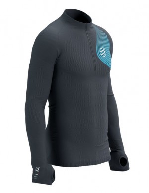 Compressport Winter Trail Postural LS Top M T-shirts Unisex Gekleurd | PKRAV-9721