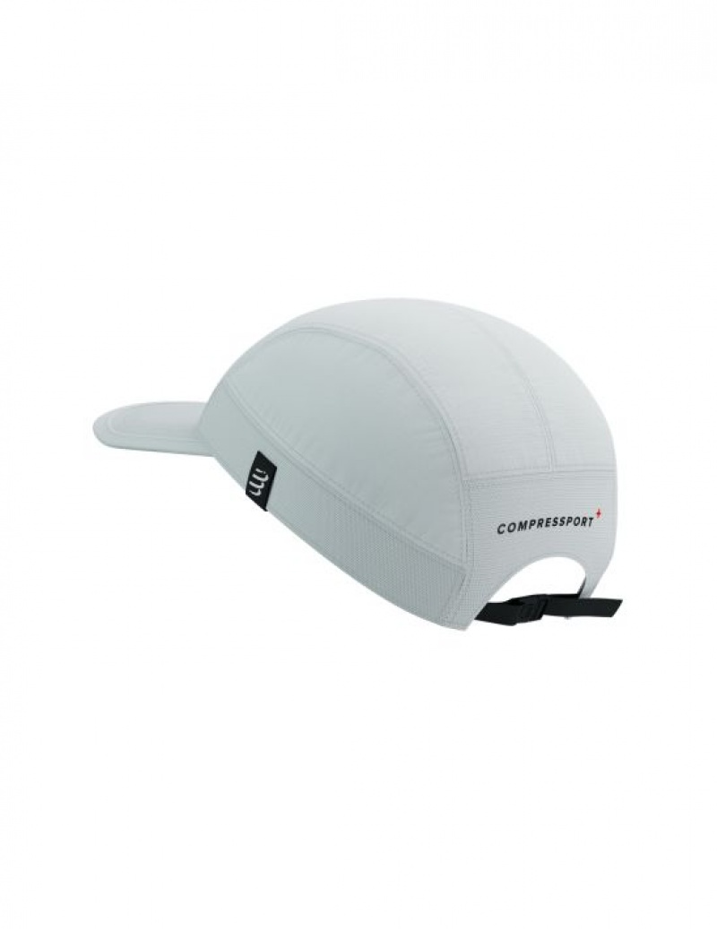 Compressport 5 Panel Light Cap Caps Heren Wit | HNCWB-6427