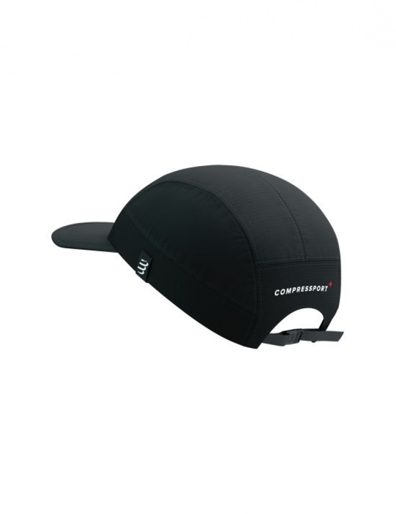 Compressport 5 Panel Light Cap Caps Heren Zwart | XLRBJ-7542