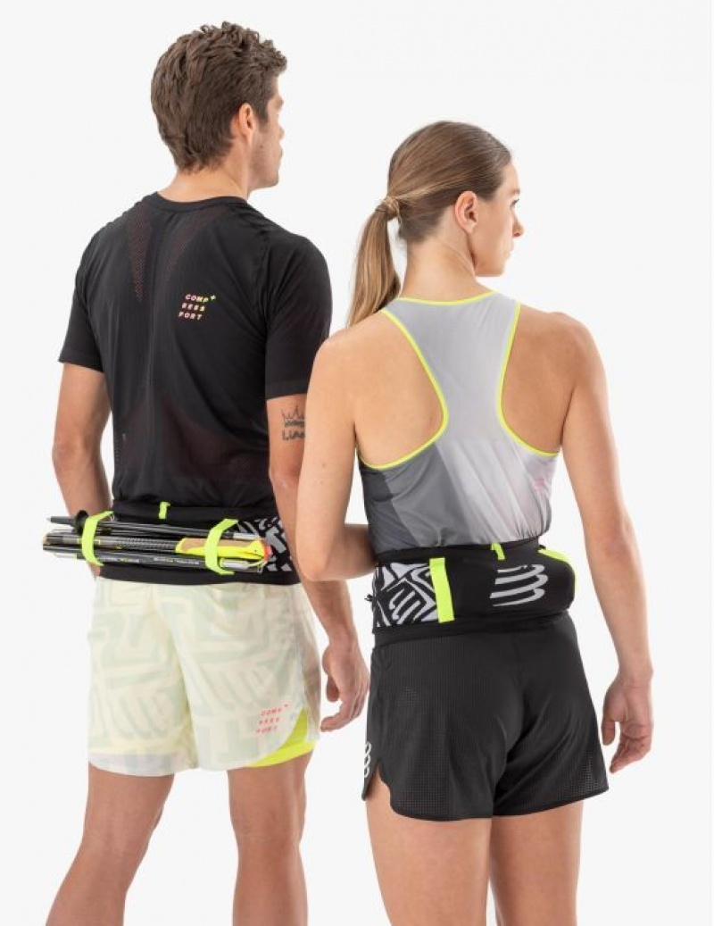 Compressport Free Belt Pro Accessoires Unisex Zwart Wit | ZINKQ-2879