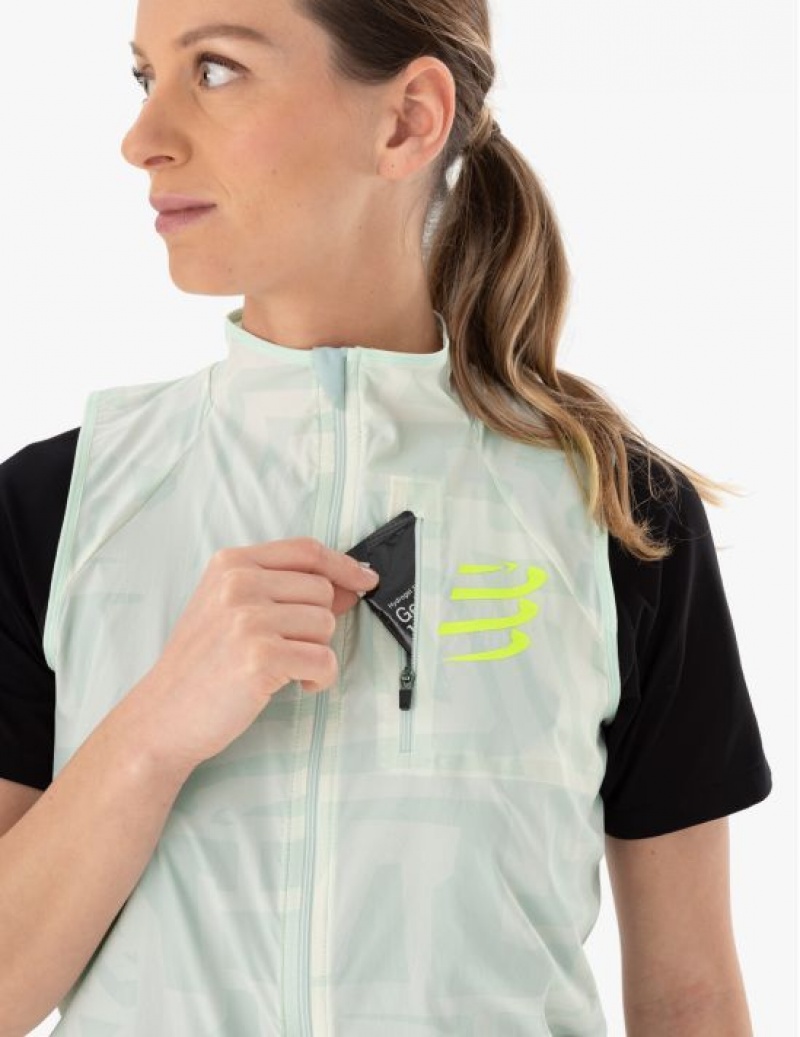 Compressport Hurricane Windproof Vest W Jassen Dames Gekleurd | OXYFE-9136