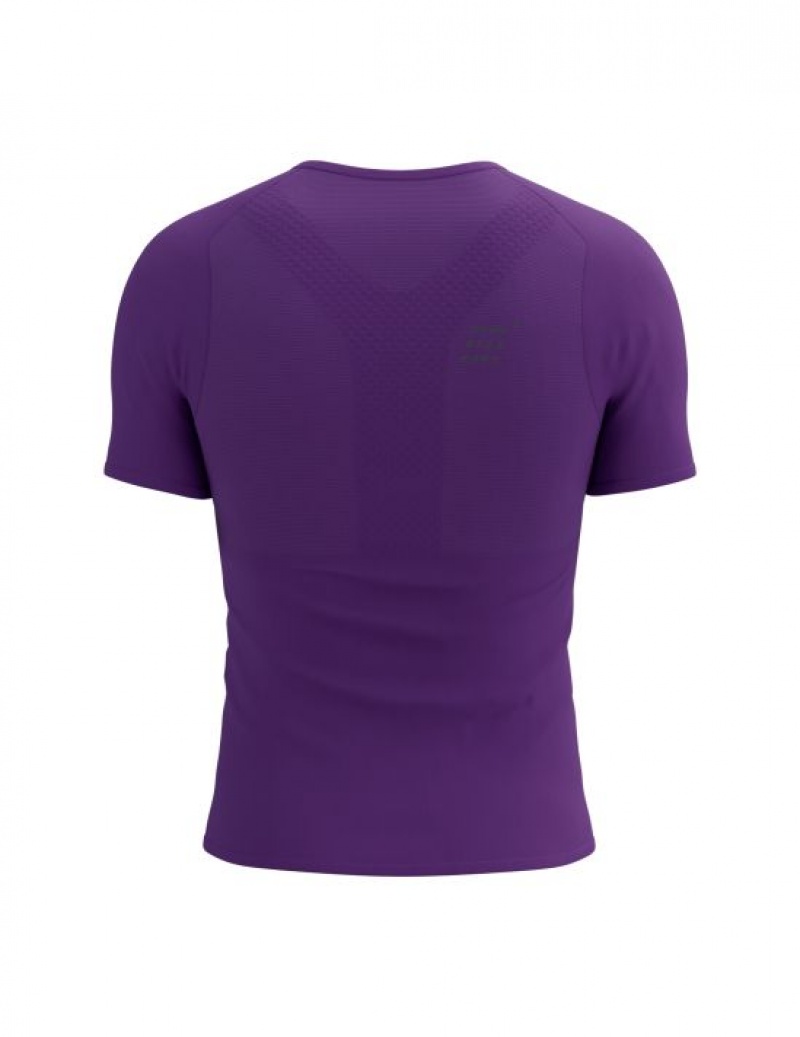 Compressport Performance SS Tshirt M T-shirts Heren Paars | EPBIV-4028