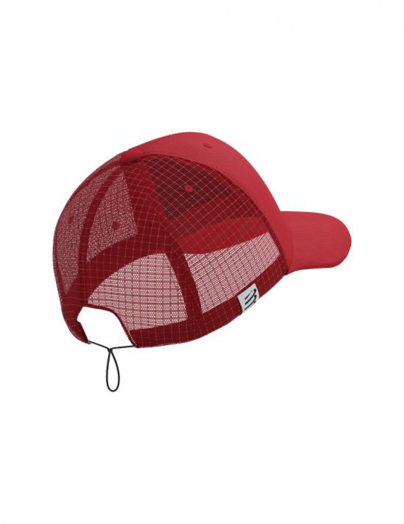 Compressport Race Trucker Cap Accessoires Heren Rood | HIWVL-0675