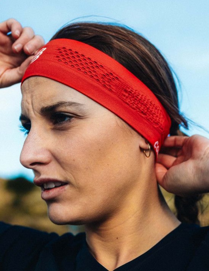 Compressport Thin Headband On/Off Accessoires Heren Rood | FVWAI-9475