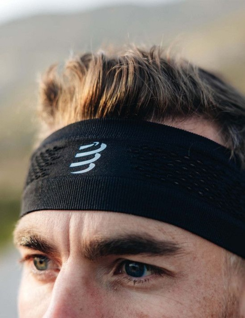 Compressport Thin Headband On/Off Accessoires Heren Zwart | JSVAF-6745