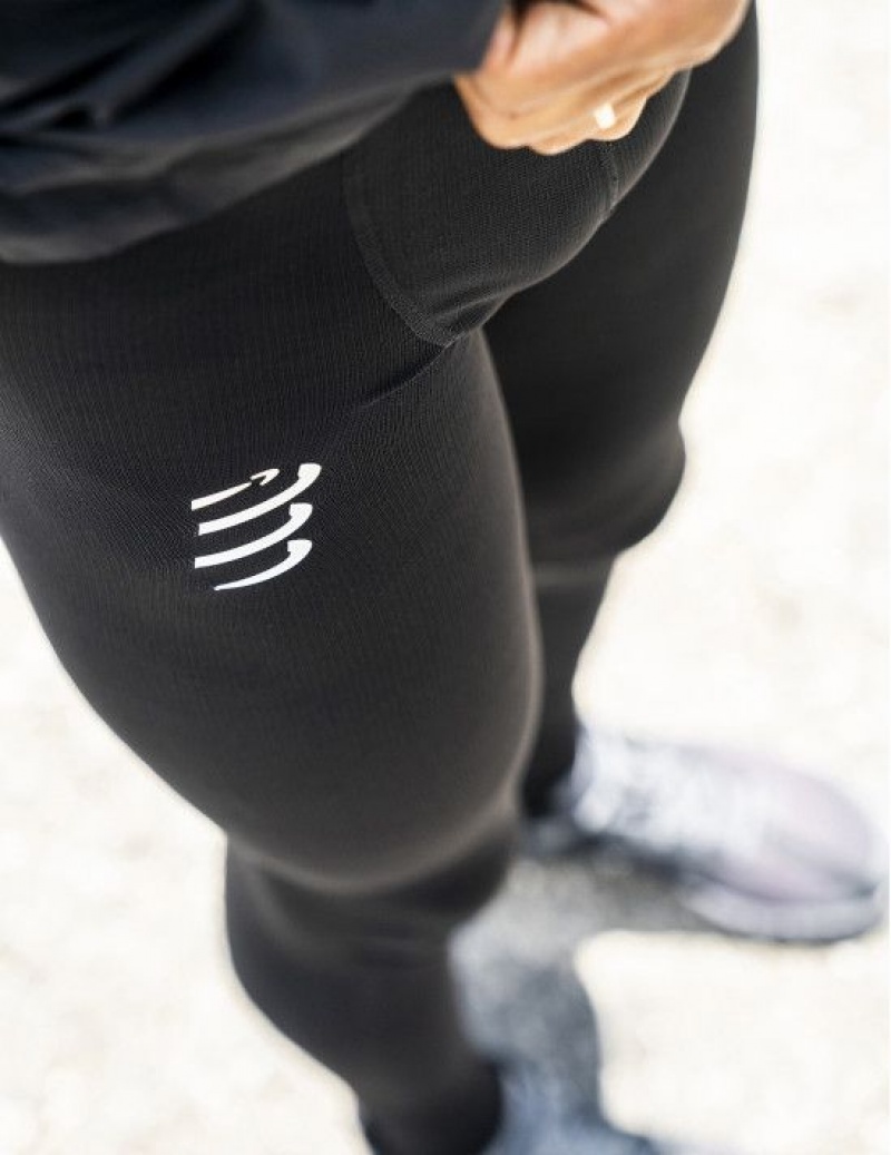 Compressport Under Control Full Tight M Leggings Heren Zwart | HLBTM-1279