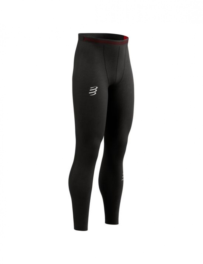 Compressport Under Control Full Tight M Leggings Heren Zwart | HLBTM-1279