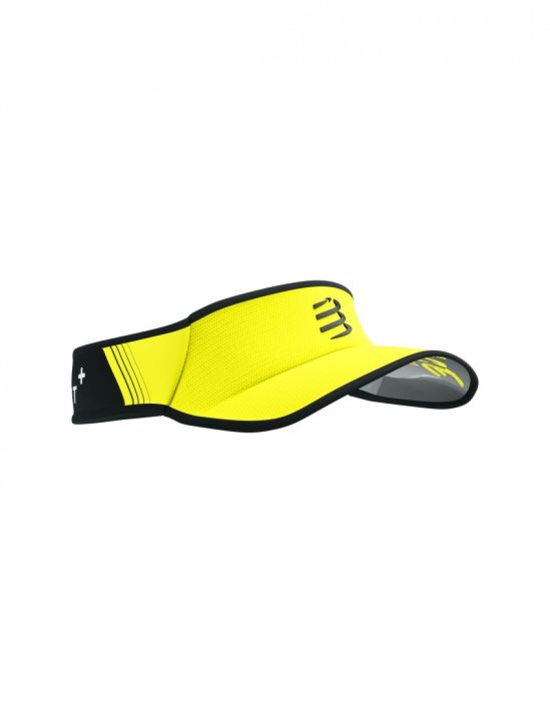 Compressport Visor Ultralight Caps Unisex Geel Zwart | OALEF-2753